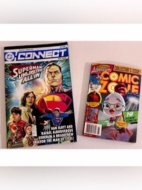 Disney Adventures Comic Zone 2006 + DC Connect #58 Superman Issue Bundle Rare